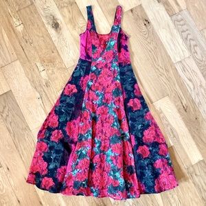 Tracy Reese Rose Lace Midi Dress